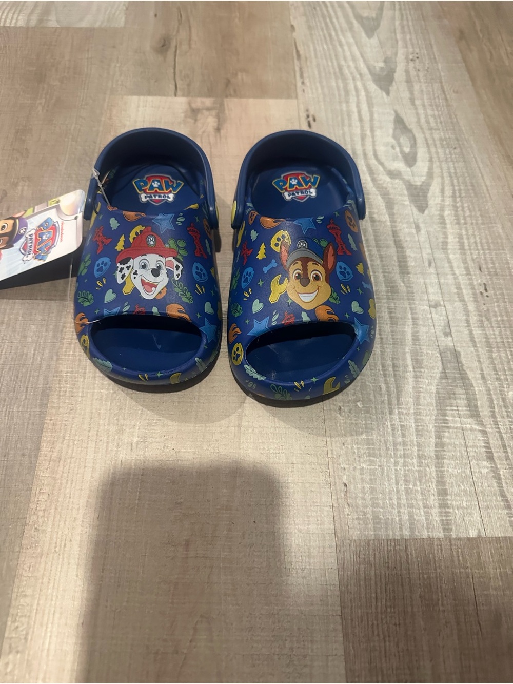 Paw Patrol Navy Blue Kids' Character Slide Sandals